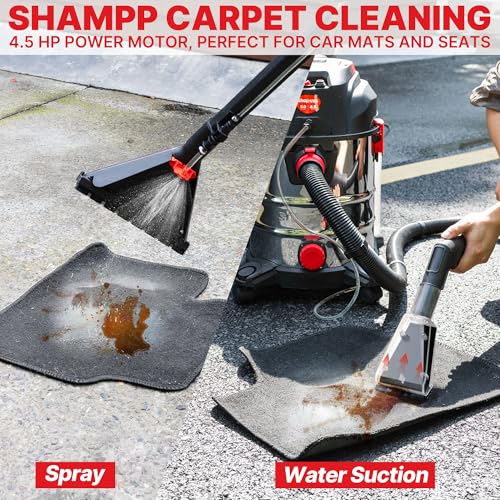 Shop-Vac 5-Gallon Wet Dry Upholstery Shampoo Vacuum Cleaner 4.5 Peak HP