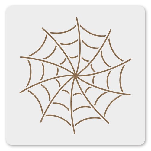 MAGJUCHE Spider Web Stencil 6 Inches, Reusable Stencil for Painting DIY Crafts Decor