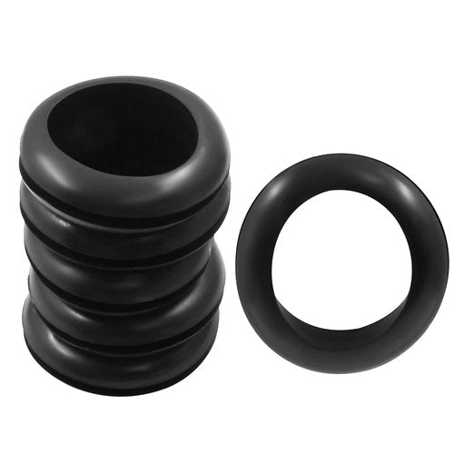 Piutouyar 12 Pcs 25mm Rubber Grommets, 1 Inch Inside Diameter 1 Inch Drill Hole Rubber Hole Grommet Wire Grommets for Wire, Cables, Plugs, Firewall