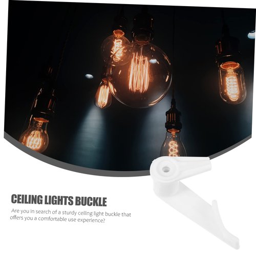 GLEAVI 50 Sets Ceiling Lamp Accessories Fixed Clips for LED Ceiling Lights Protects From Damage Lightweight and Compact Design Simple Style for Easy Installation