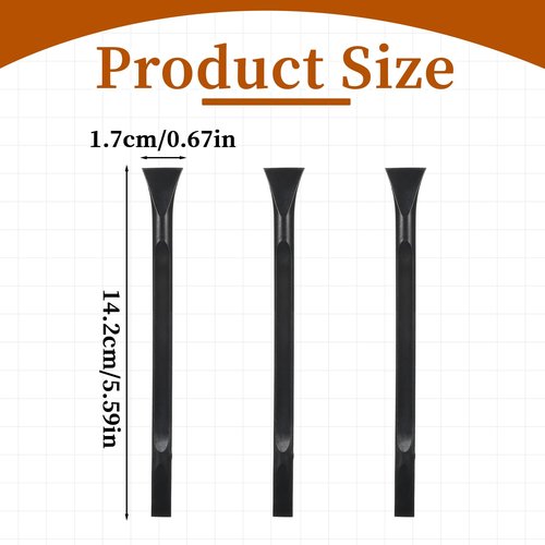 3 Pieces Small Plastic Scraper Tool for Tight Spaces, Multi-Purpose Label Scraper Non-Scratch Cleaning Tool Portable Car Crevice Cleaning Tools Multi-Use Painting Scrapers for Remove Stickerks