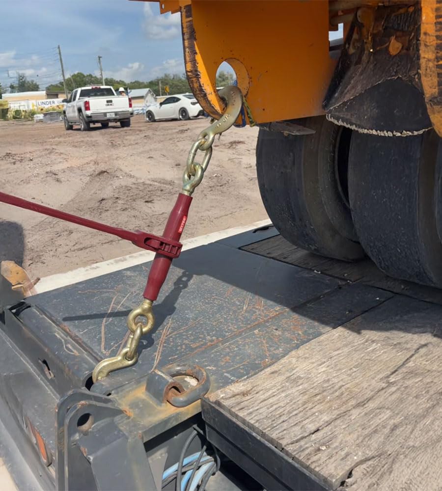 Mytee Products (4 Pack) PRO Heavy Duty Chain Specialty Binder Ratchet Style 3/8"-1/2" Grab Hook & 5/8" Slip Hook, 12,000 lbs WLL