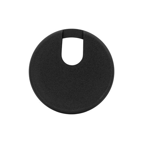 5 Pack Rok Hardware 3" (76mm) Black Round Computer Desk Table Port Wire Cable Cord Organizer Hole Cover Grommet, ROKRG3BLK