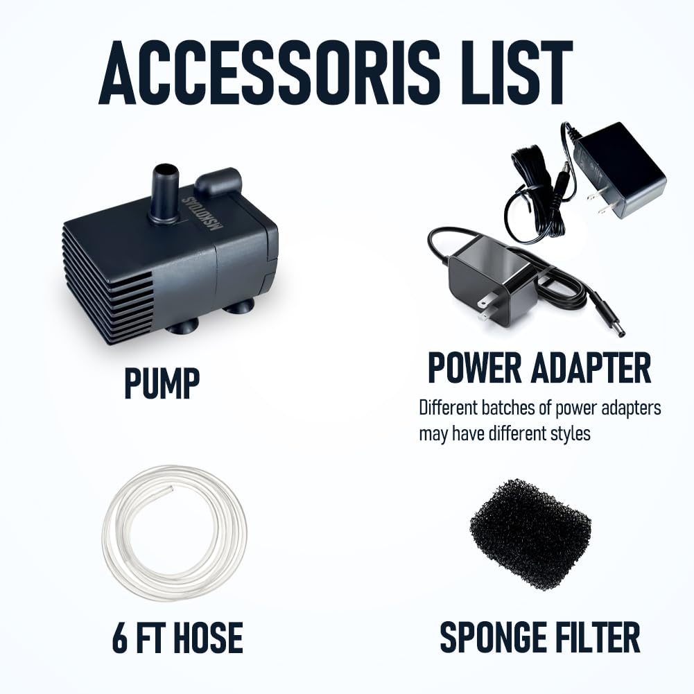 Automatic Small Sump Pump with Water Sensor, 8 FT Lift 74 GPH with 6 FT Tubing, 115/230V Mini HVAC Condensate Removal Pump with Float Switch for Dehumidifier, Air Conditioner, Hydroponic, Auto On Off