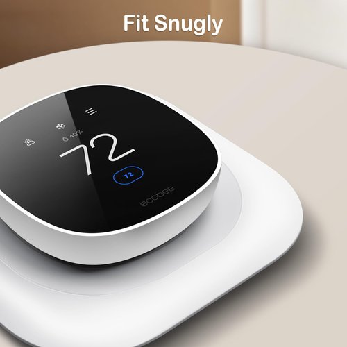 CaseBot Wall Plate for New 2025 ecobee Smart Thermostat Essential Thermostat, Practical and Stylish Trim Plate Bracket Cover Mount Holder, White