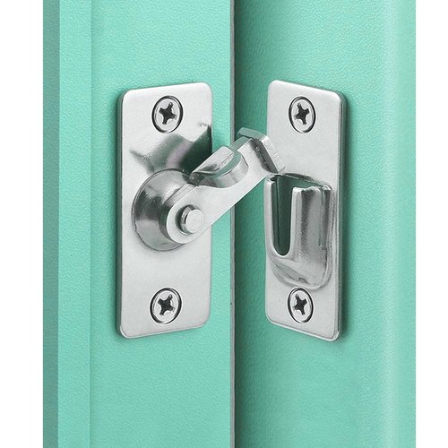 WANLIAN Mini Size 90 Degree Latch Pocket Door Latch Sliding Screen Door Lock
