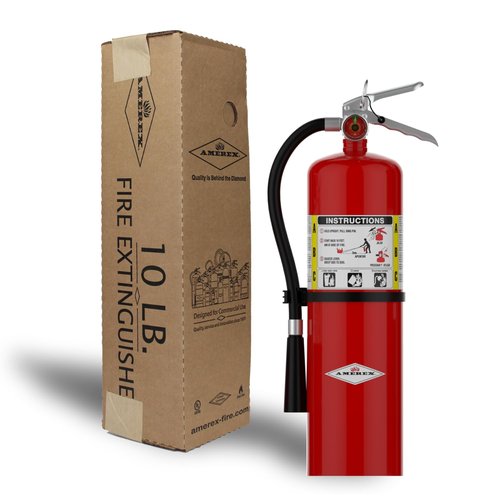 Amerex B456 ABC Dry Chemical Fire Extinguisher with Aluminum Valve, 10 lb