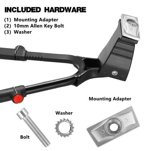 SPICIMOMO Adjustable Bike Kickstand with Double Legs - Aluminum Alloy Bicycle Kick Stands for 22-26 Inch Adult Bike, Road Bikes and Electric Bike