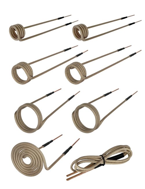 Solary Magnetic Induction Heater Coil - Induction Heat Accessories (7 coils + 1 free forming coil)