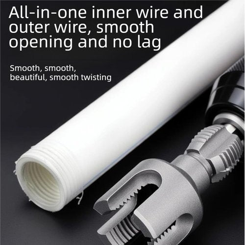 Integrated Internal & External Pipe Threading Tool, Dual-Function Pipe Thread Cutting Tool, 1/2'' 3/4'' 1'' Dies, Electric Drill Compatible PVC & Plastic Pipe Threader Kit for Home Repair (2PCS All)