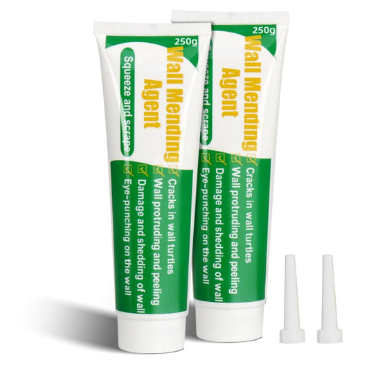 250g Wall Putty Hole Repair, Safe Wall Mending Agent, Drywall Repair Kit with Nozzle,Spackle for Drywall Paste, Easy to Fill Holes for Aluminum Metal Plaster Sheetrock Ceiling