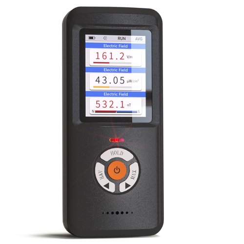 AKSTEST EMF Meter, Handheld Rechargeable EMF Detector for Magnetic, Electric Field & RF Radiation – Max/Average/Hold Modes, Audible Alarm, Color Display for Home, Office, Ghost Hunting