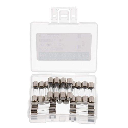 BOJACK F5AL125V 5x20 mm 5 A 125 V fuses 0.2x0.78 Inch 5 amp 125 Volt Fast-Blow Glass Fuses (Pack of 20)