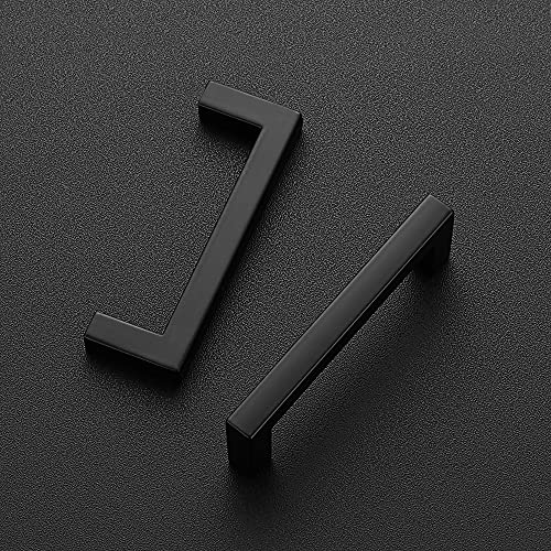 Ravinte Matte Black 3 Inch Cabinet Handles 30 Pack - Solid Zinc Pulls with Fingerprint-Resistant Finish