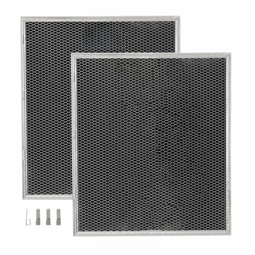 Broan-NuTone HPF30 Replacement Charcoal Filter (XC) 12-7/8" x 14-5/8" x 1/2" (2 Count) for Ductless Range Hoods