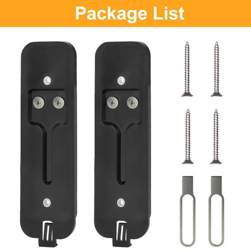 Blink Doorbell Backplate Replacement, Back Plate Part Cover for Blink Video Doorbell with Hooks Accessory(Black)