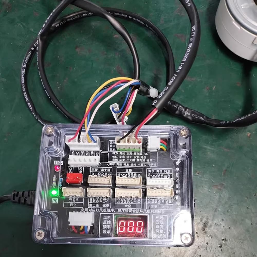 iDili Air Conditioner 3-Wire/5-Wire DC Fan Motor Tester - Short-Circuit Protection, Speed Adjustment for HVAC Motor Diagnostics