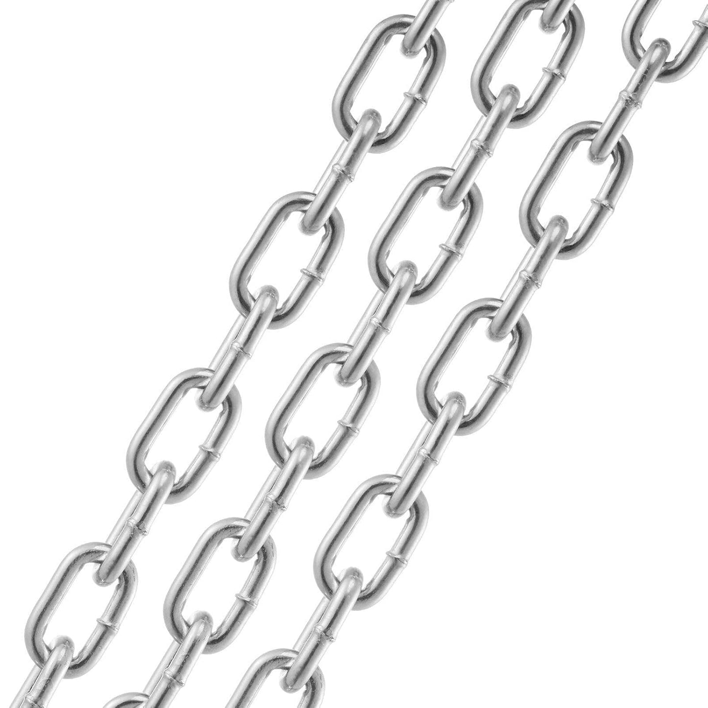 VEVOR Grade 30 Chain 3/16 Inch by 100Ft Length Grade 30 Proof Coil Chain Zinc Plated Grade 30 Chain for Towing Logging Agriculture and Guard Rails