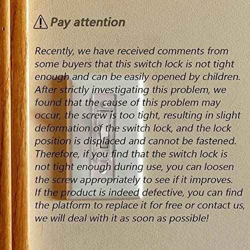 Wall Switch Guard, ILIVABLE Child Proof Light Switch Plate Covers Protects Your Lights from being Accidentally Turned On or Off by Children and Adults (Clear, 2 Pack)