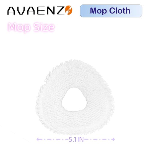 Avaenzo 8 Pack Replacement Mop Pads Compatible for Narwal Freo X Ultra T10 J1 J2 Microfiber Resuable Mop Cloth Robot Vacuum Cleaner Accessories, White