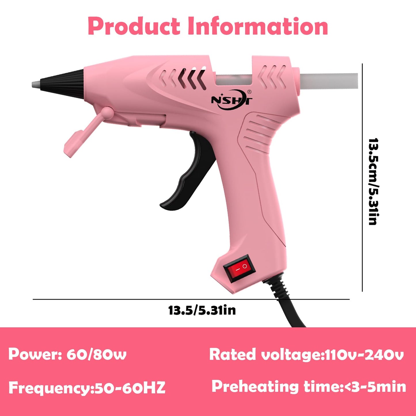 20W Mini Hot Glue Gun with 30 Glue Sticks, Fast Heating, Copper Nozzle, Safe Anti-Scald, Compact & Lightweight for DIY, Crafts, Home Repair, School Projects (Small)