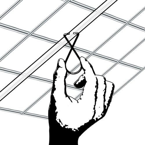 Outus 30 Packs Ceiling Hook Tile Hooks T-bar Clips Drop Grid Clip Heavy Duty for Light Plant Office Home Stores Classroom and Wedding Decorations