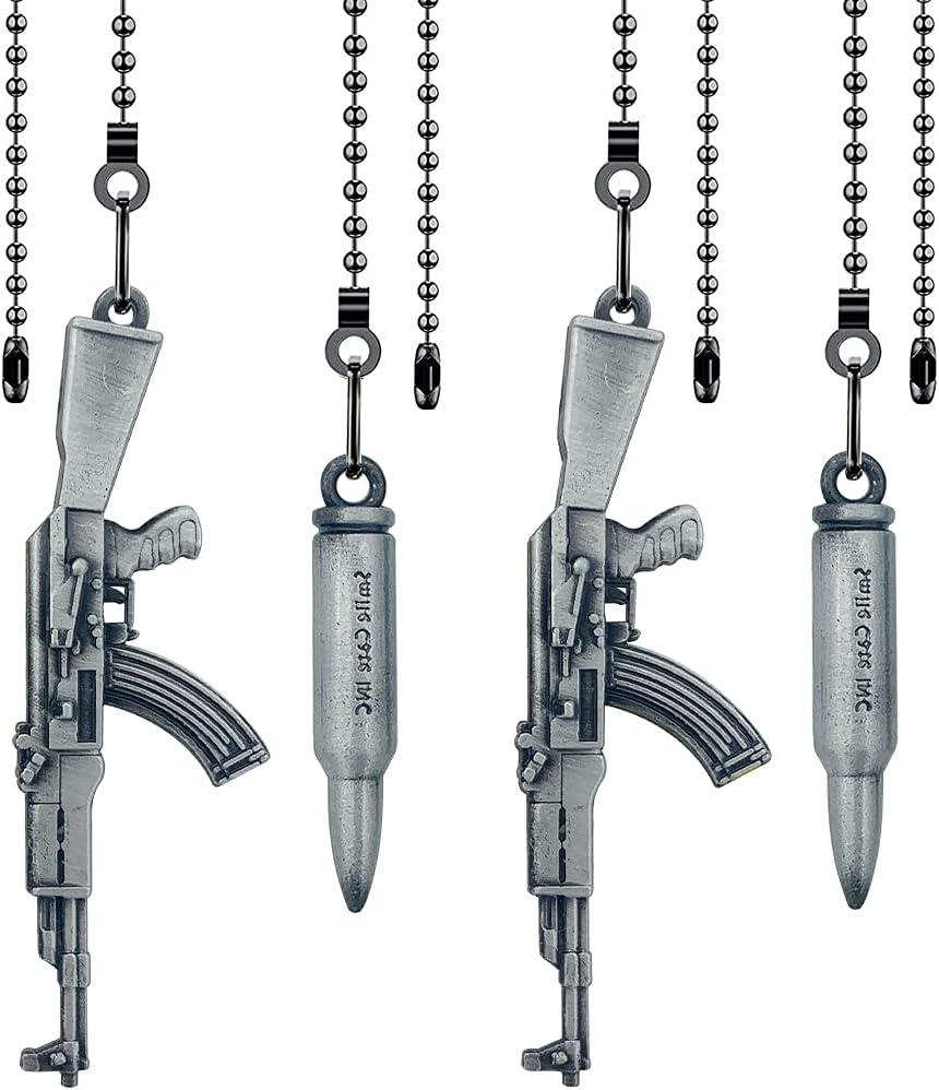 4 Pieces Silver Pull Chains Ceiling Fan Pull Chain Extension Fan Pull Chain Pendant 12 Inch Ceiling Fan Chain Extender Ornament with Ball Fan Chain Connector