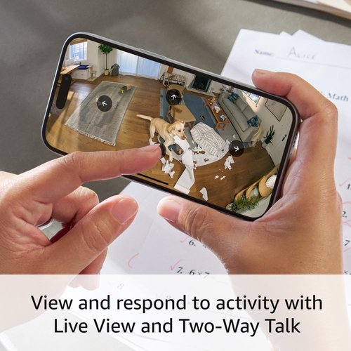Ring Pan-Tilt Indoor Cam | See all around with 360° pan coverage, HD video, plus Two-Way Talk (2024 release) | Charcoal