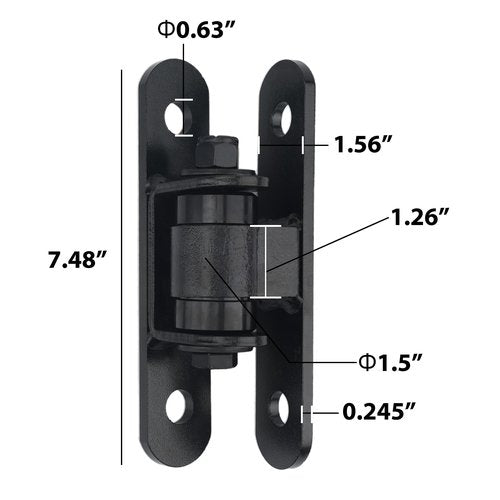 Joytrace Heavy Duty Bolt On Sealed Bearing Gate Hinges for Large Driveway Gates 1100lbs Adjustable Industrial Hinge for Wood Metal Swing Gate Hinges