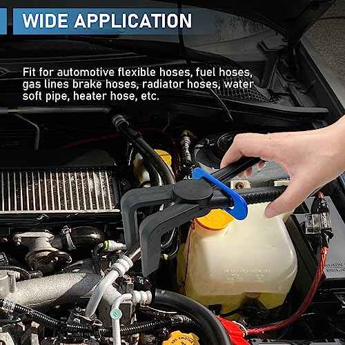 ATPEAM Hose Clamp Pliers Set - 3 PCS 90¡Æ Angled Plastic Fuel Line Clamp Pliers for Fuel, Gas, Brake, Radiator, and Coolant Hoses