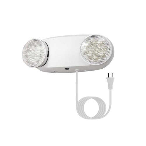 GZRUIYANG LED Emergency Lights with Battery Backup, Commercial Emergency Light Fixtures for Business Home Power Failure Emergency Exit Sign Lighting with 1.0 Meter Plug in Cord AC120V