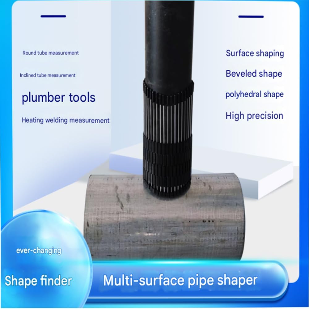Multi-Surface Pipe Profiling Tool, Accurate Pipe Measurements and Shape Extraction, Versatile Multi-Curve Measurement, for Welding Plumbing DIY Creativity Creativity (280mm（0-3 Inch）)