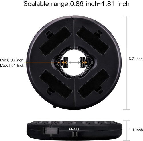 Patio Umbrella Lights Battery Operated (2 Pack) 3 Brightness Modes Cordless 28 LED Lights LED Umbrella Pole Light for Patio Umbrellas, Camping Tents or Outdoor Use