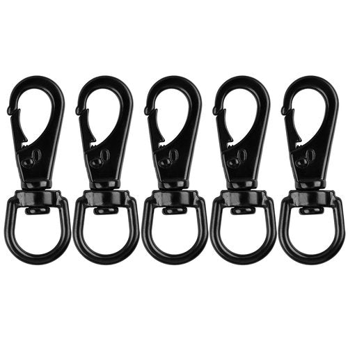 Stainless Steel Swivel Eye Snap Hook, 5 Pack (2.7 Inch) Heavy Duty Flag Clips for Flagpole Rope, Diving Clips Spring Hooks for Bird Feeders, Pet Chains, Dog Tie-Out Cable, Keychains