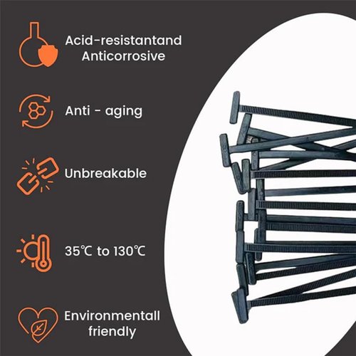 Nylon Universal Cable Tie Buckle,Heavy Duty Self-Locking Nylon Zip Ties Holder,Replaces Screws - Tightens with One Buckle, And Fixes Various Vehicle Parts! (20)