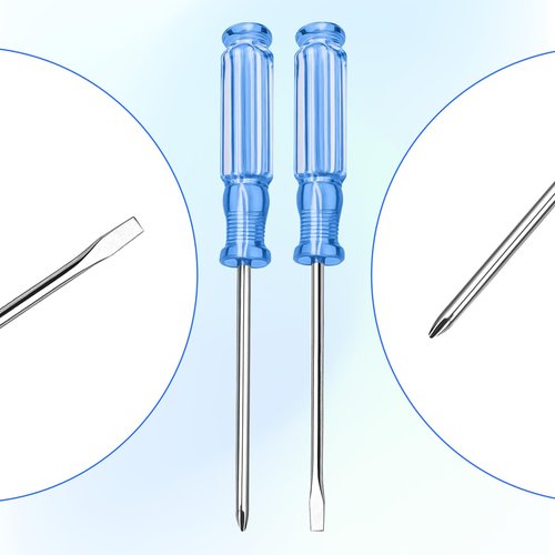 5 Pcs Small Flathead Screwdriver 5 Pcs Tiny Phillips Screwdrivers 4.92 Inches Length Tiny Screwdriver Set for Mini Appliances Repairs Watch Eyeglasses Electronics Toy Repair Eectrician Mechanic Blue