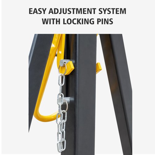 MilleLoom 2 Ton Adjustable Gantry Crane – Portable Overhead Hoist 4400 lbs Capacity, 97"–141" Height Range for Warehouse, Factory, Construction & Auto Repair