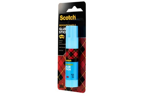 Removable Restickable Glue Stick, .49oz, Repositionable Stick (3-Pack)