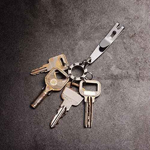 UltraTac Deep Carry Pocket Clip - Heavy Duty Stainless Steel Multi-Purpose Belt Clip for EDC Gear, Swiss Army Knives, Keys | Secure Suspension Pocket Hook for Tactical Equipment (2 Pack)