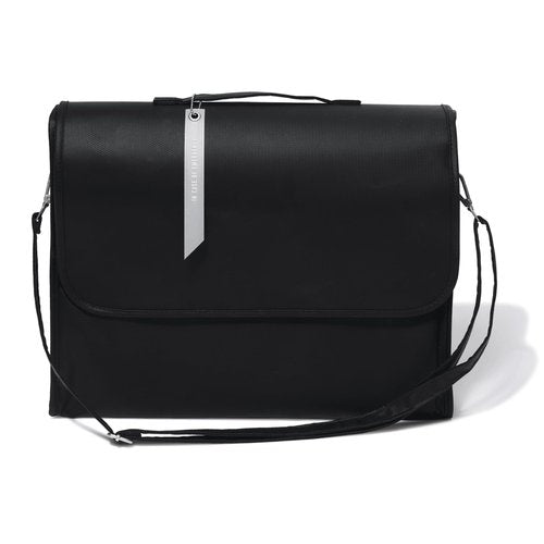 The PaperSavor ™ Fireproof Document Bag - Waterproof & Flame Retardant Bag for Documents, Cash, & Essentials - Stylish with Wide Strap, Secure Closure, Interior Organization - Large, Black