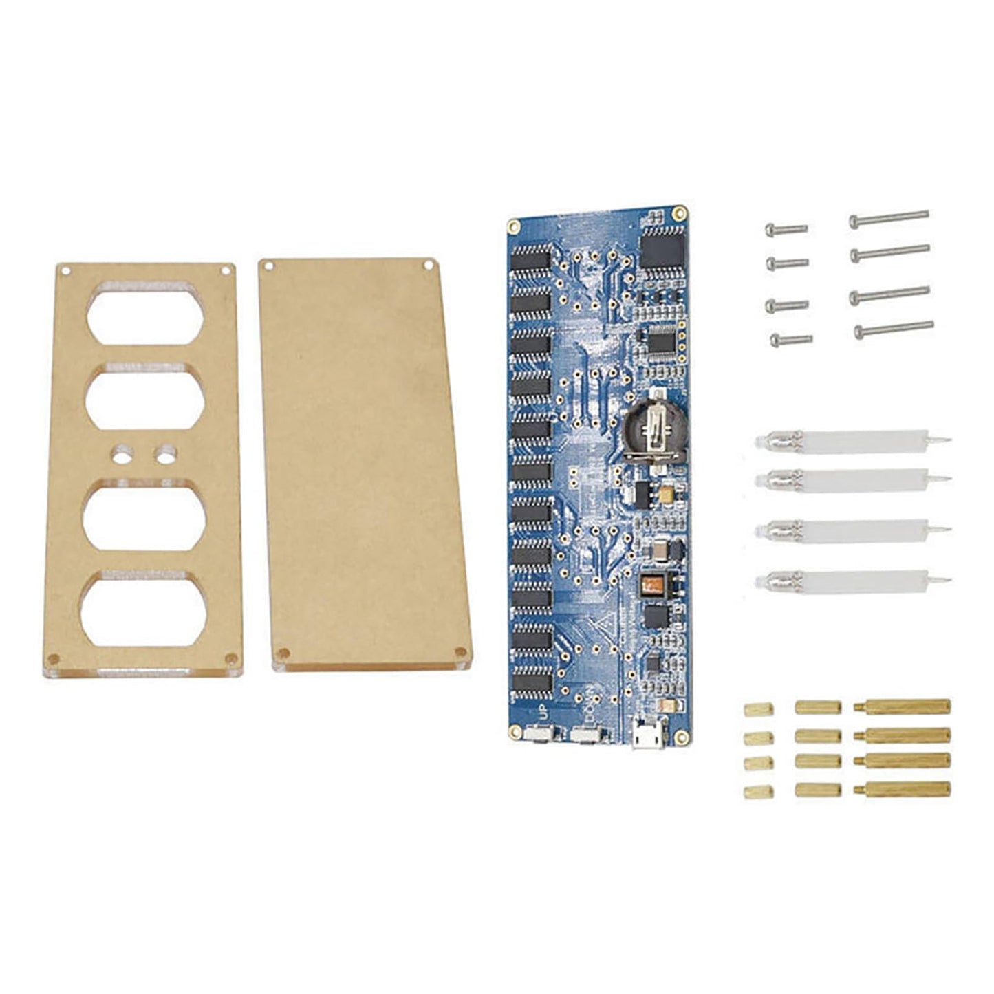 DIY 2020 IN-12 Nixie Tube PCBA Kit Digital Clock Circuit Board Kit No Tubes