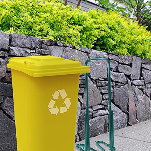 Relaxdays Manual Rubbish Press for 60-240 L Wheelie Bins – Steel Waste Compactor