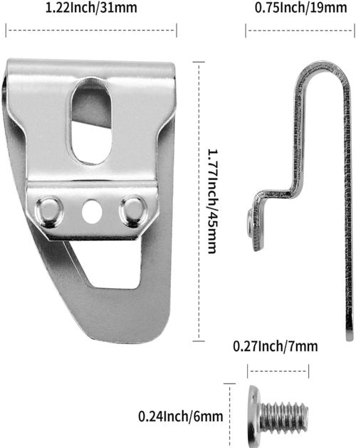 42-70-2653 Belt Clip/Hook Compatible with Milwaukee M-18 Fuel Tools 2604-20, 2604-22, 2604-22CT, 2797-22,2804-20,2904-20, Impact Driver Hammer Drill Belt Clip (5-pack)