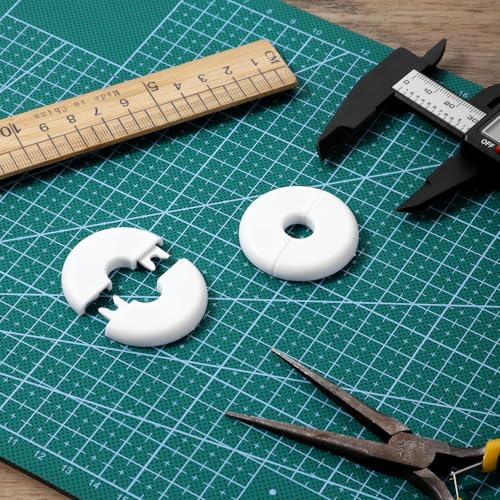 White Wall Grommets for Cables 2-Pack - Cable Pass Through Covers for Starlink & Wires