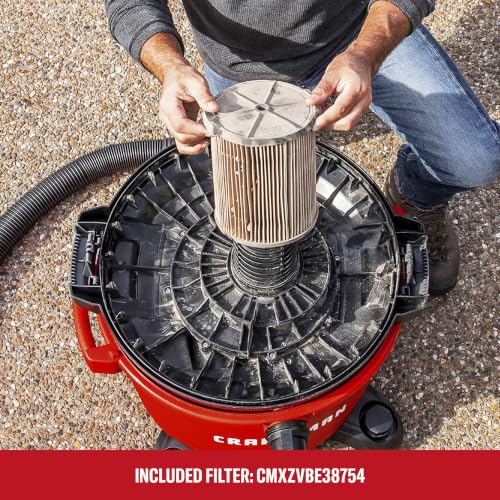 CRAFTSMAN 16 Gal Wet Dry Shop Vacuum 6.5 Peak HP with Filter, Dust Bag, Hose