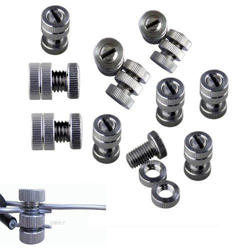 Split Bolt Joint Clamp Wire Connectors, 14 Pieces Aluminum Alloy Electric Fence Connector with Plastic Tighteners in line Tensioner for Farm Agriculture Livestock Poultry Fencing