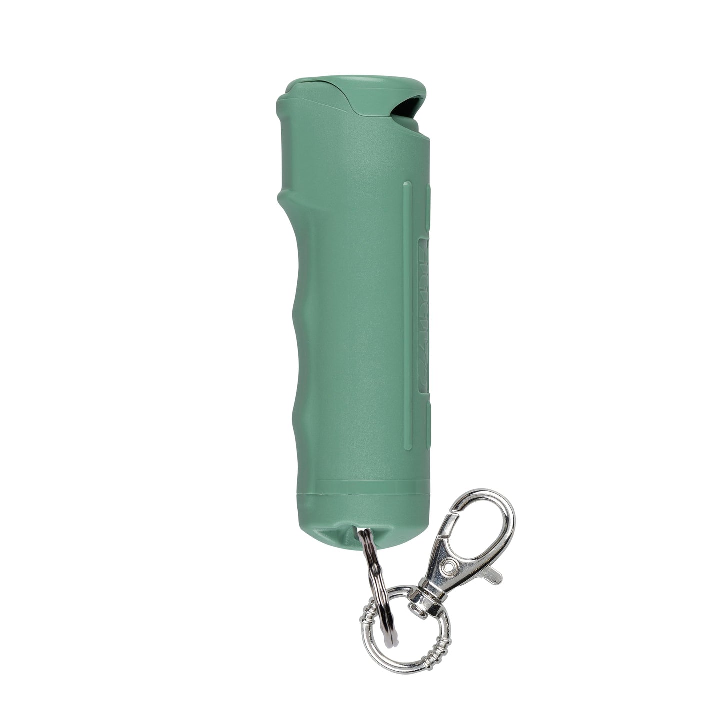 Sabre Pepper Spray with Fast Flip Top Safety & Snap‑Clip Keychain for Self Defense - Maximum Police Strength OC with UV Marking Dye, Finger Grip, 10‑Sec. Spray, 14-ft Range, Made in USA, 0.54 fl oz