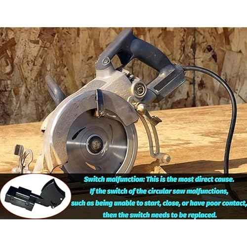 SW77 Trigger Switch Replacement Part for Ryobi & Ridgid 760245002 Electric Saw Switch Replaces Skil Bosch Circular Saw 2610321608 HD77 or HD77M