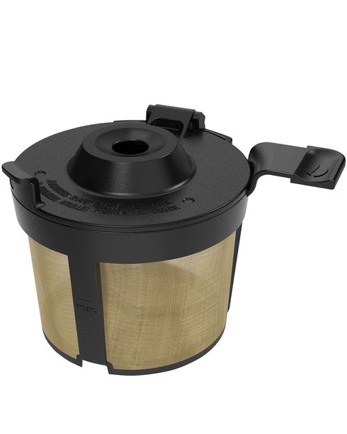 Permanent Coffee Filter for Ninja PB051 / PB040 / PB041ST - Compatible with Ninja Pods & Grounds Coffee Maker - Reusable Gold 304 Stainless Steel Mesh - Eco-Friendly Coffee Pod Accessory
