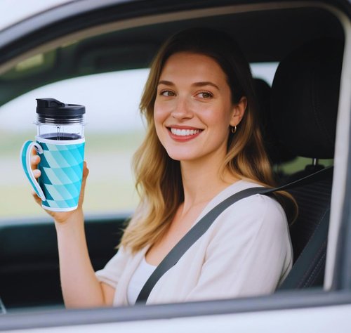 Neoprene Cup Sleeve Compatible only with Ninja BN751（24oz-710ML） Blender cup Insulated Anti - slip Sleeve for home,1 pack